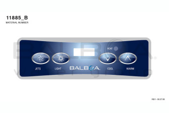  Balboa | Top Side Panel VL401 Jets, Light, Cool, Warm 150026-30